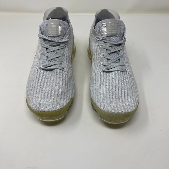 Nike Women's Air Vapormax Flynit 3 Pure Platinum Running Shoes AJ6900-102 Sz 7.5 - Picture 2 of 7